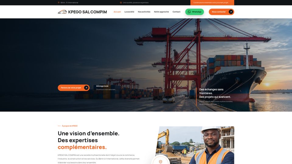 Aperçu du projet Kpego Sal Compim