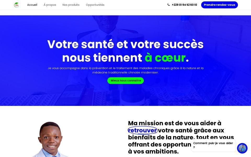 Aperçu du projet Théodore Hounsinou