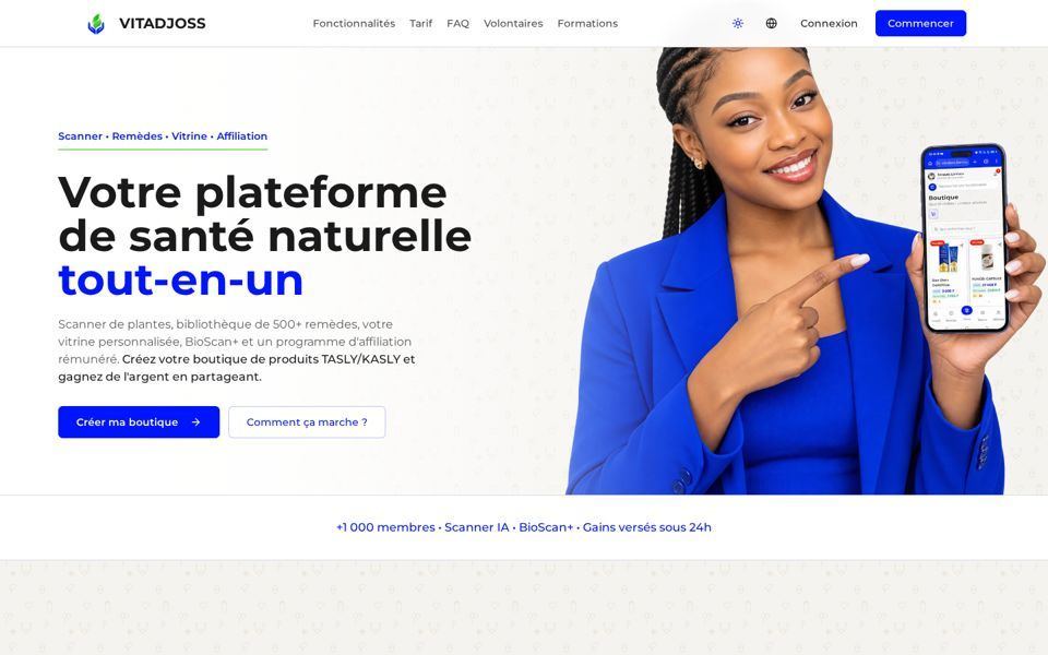Aperçu du projet Vitadjoss